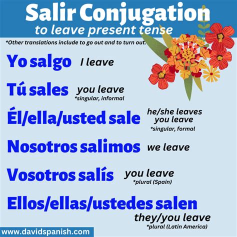 salir spanish to english